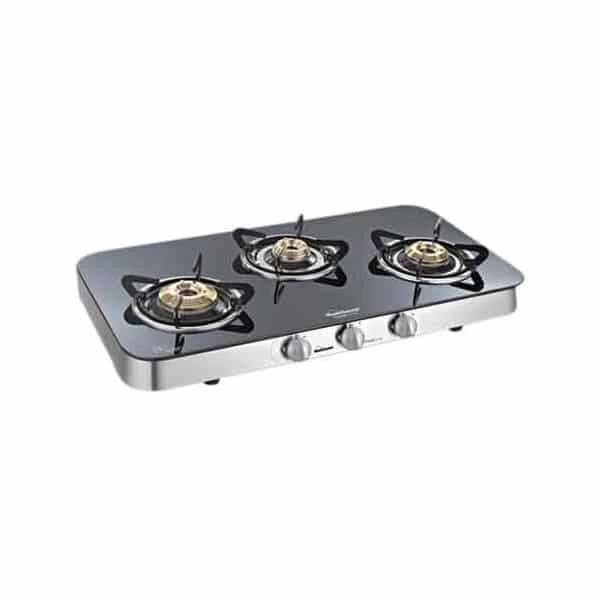 Sunflame Crystal 3 Burner (3B) Curve SS
