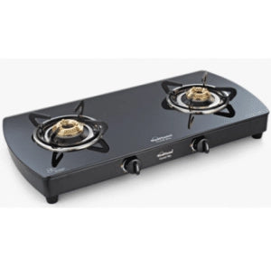 Sunflame Crystal 2 Burner (2B) BK