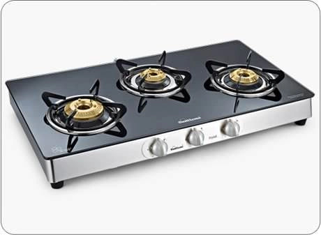 Sunflame Crystal Nexa Stainless Steel Body 3 Burner
