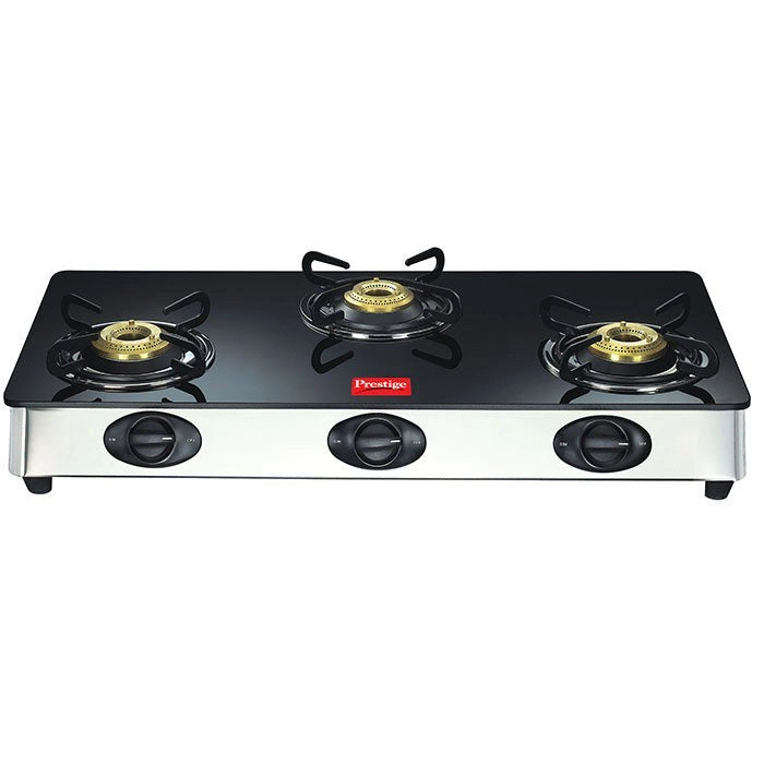 Prestige Royale GT 03 L SS Glass Top Gas Stove 40178