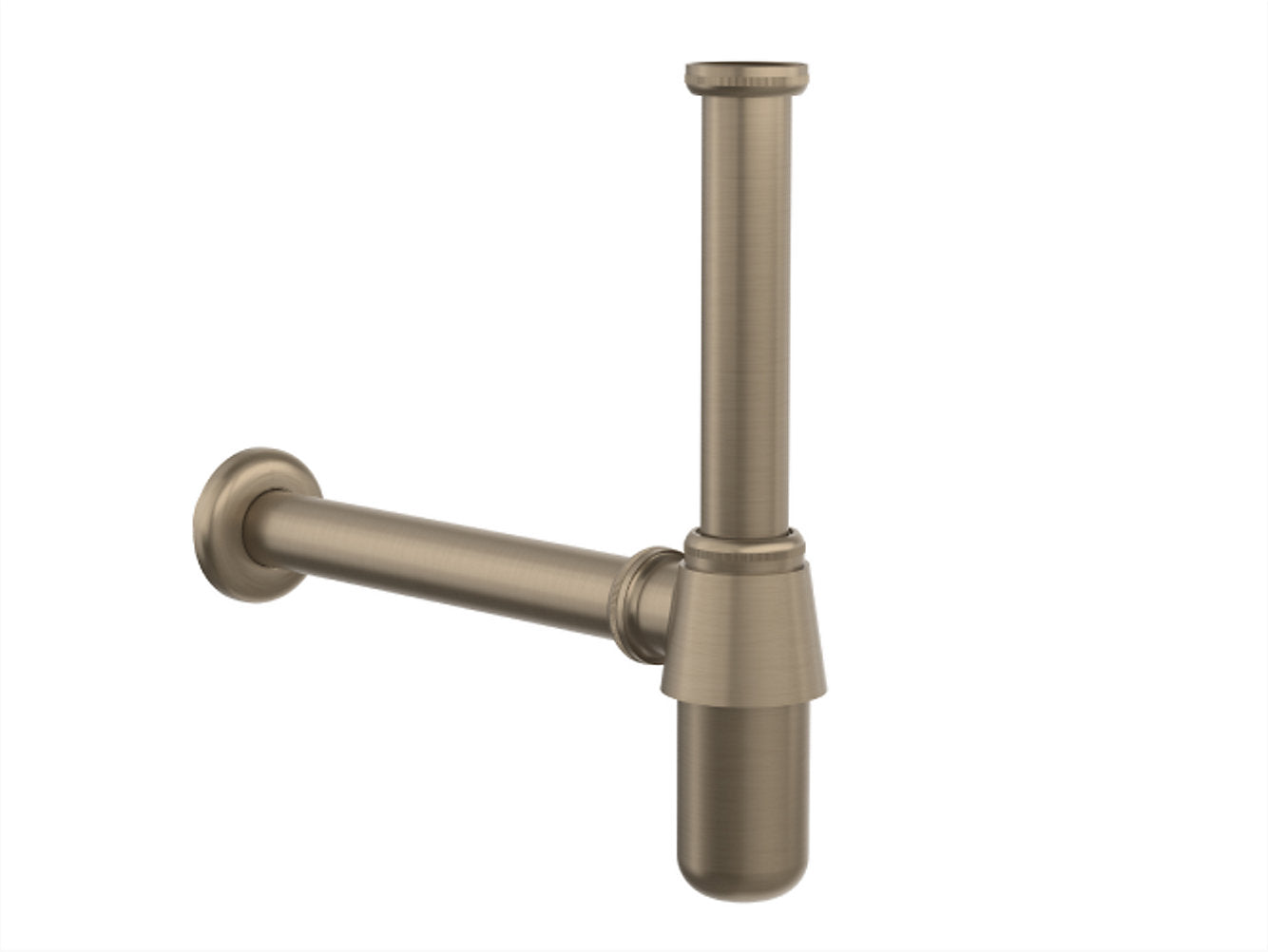 kohler K-7314IN-BV 300mm bottle trap without drain in brushed bronze