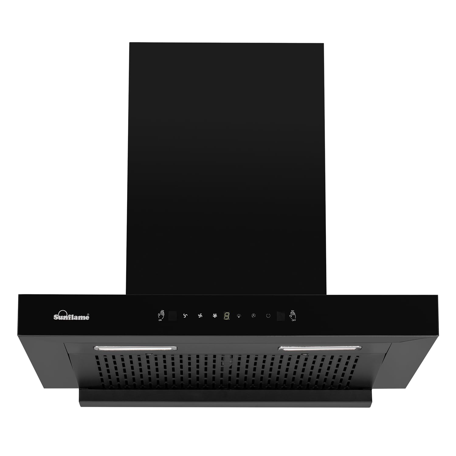 Sunflame Glanza High Efficiency Filterless 60cm Chimney | 1250 m³/h Suction Capacity | 1-Year Product and 5-Year Motor coverage | Heat Auto-Clean | Touch Panel and Gesture Control