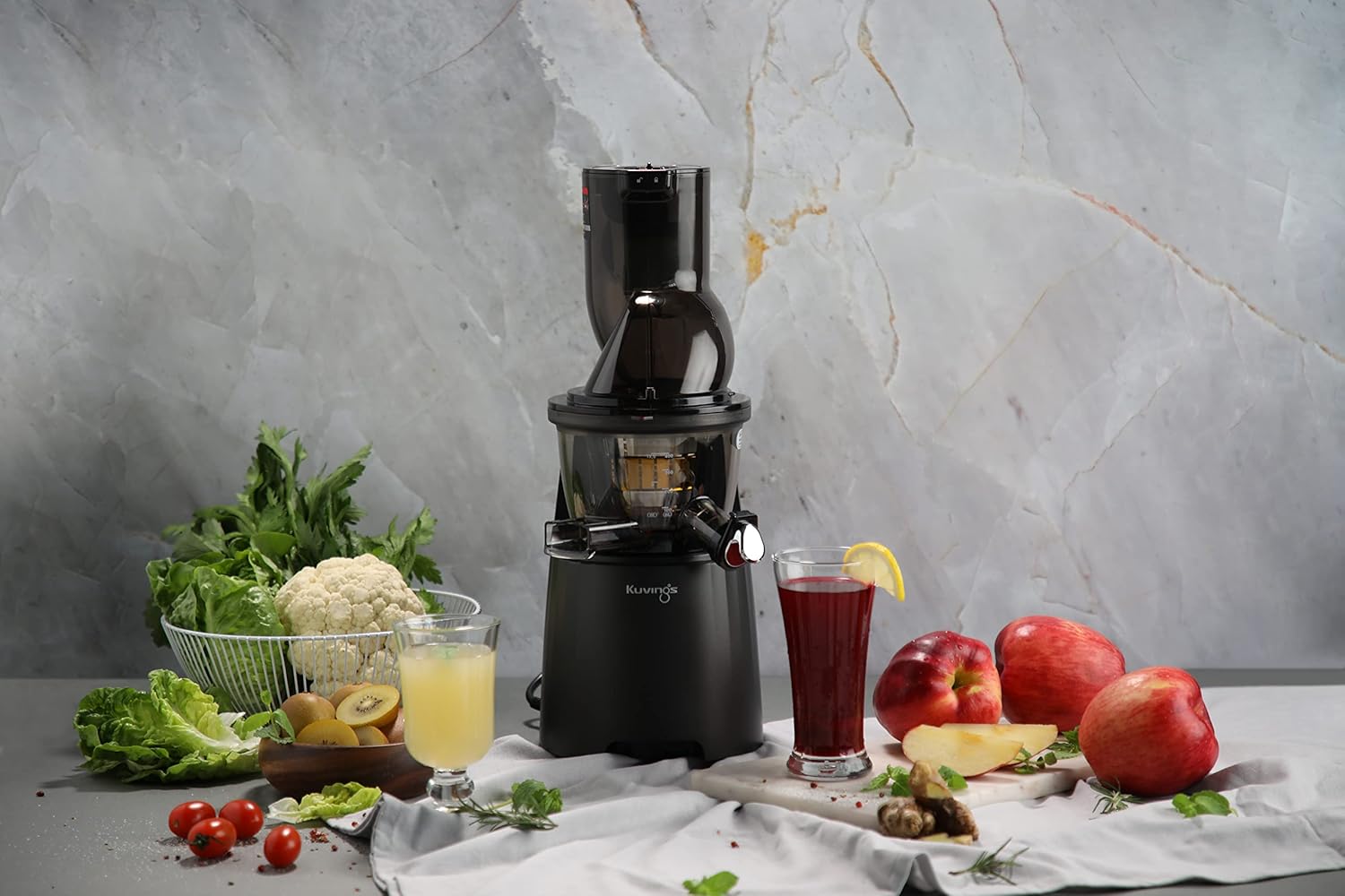 Kuvings EVO810 Black Professional Cold Press Juicer - Patented Rubber & Silicon-Free Technology