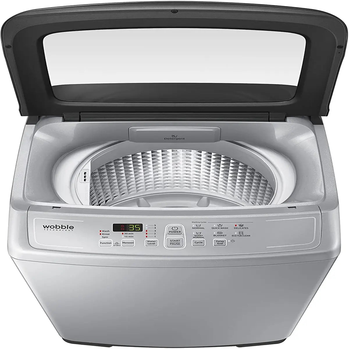 Samsung 6.5 kg Fully-Automatic Top Loading Washing Machine (WA65M4300HA/TL, Imperial Silver)
