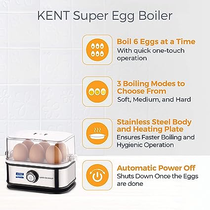 KENT 16069 Super Egg Boiler 400W