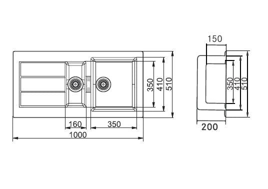 Franke Sink TECTONITE 651 (40 x 20 inches)