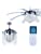oltao Lily Chandelier Fan Mettalic transparent 8 Blades