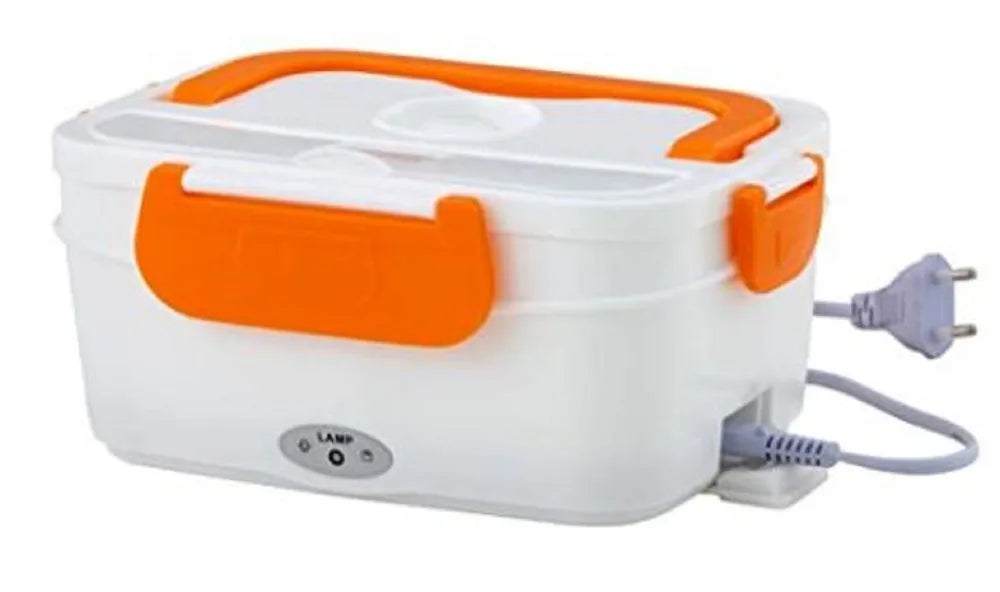 Kutchina Electric Lunch Box Capacity 2 L1 Plastic Orange and White