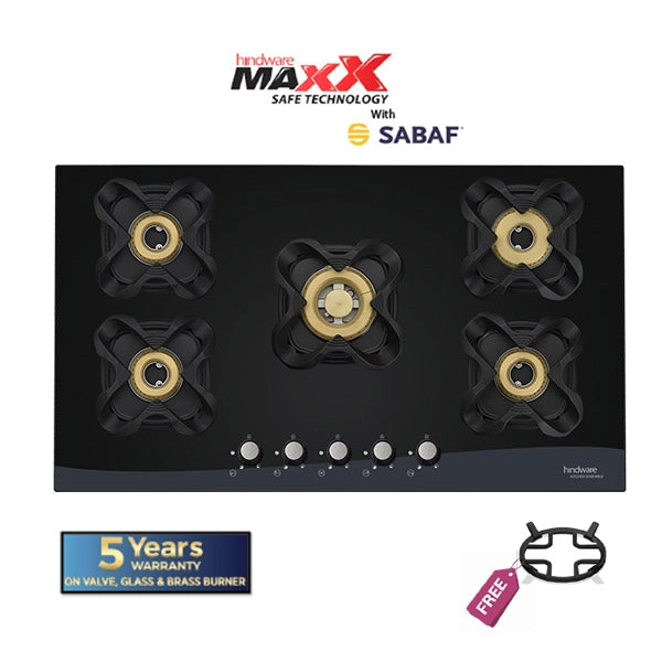 Hindware KA Hob Tulip 5B 90CM Black