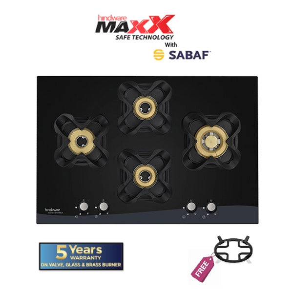 Hindware KA Hob Tulip RH 4B 78CM Black