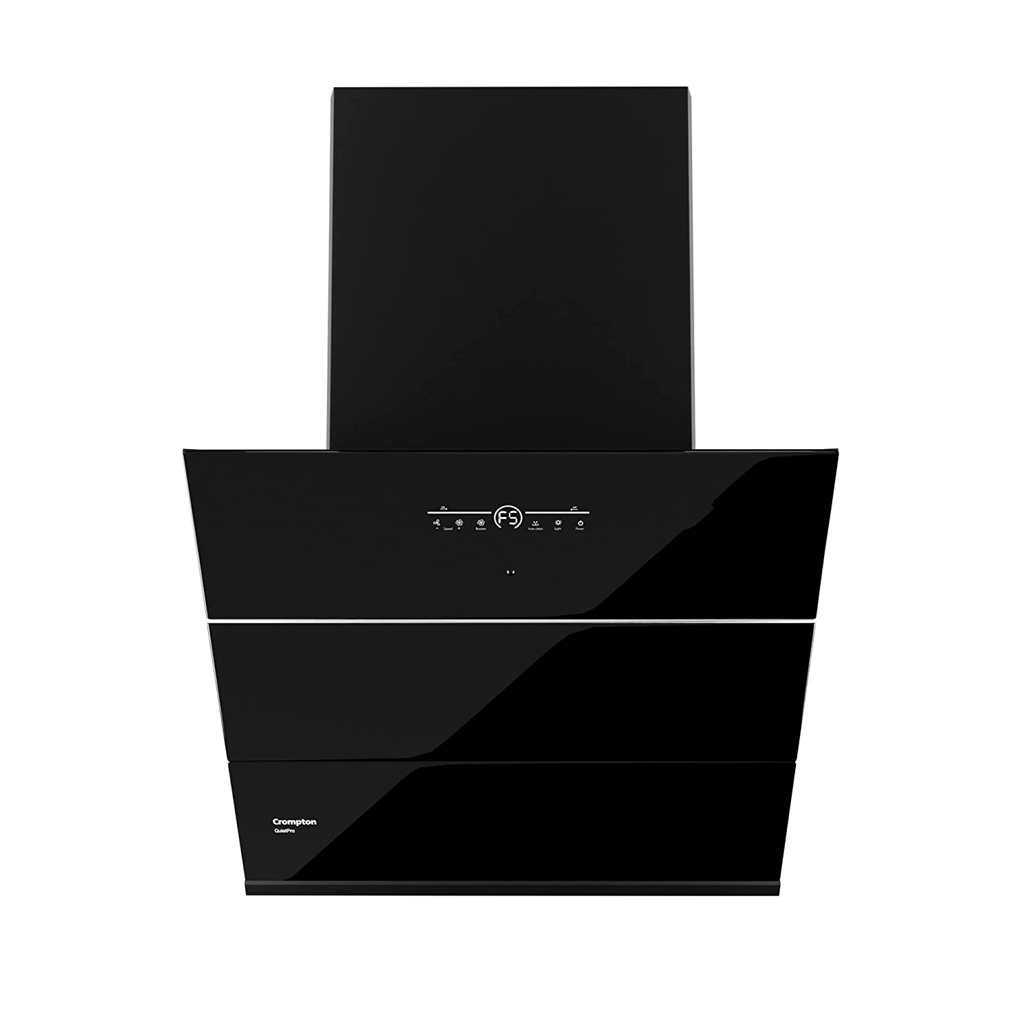 Crompton QuietPro Inverter Motor Inclined 60cm Chimney Filterles (Black), Free installation&Ducting kit,1780 m³/hr (CHD-QPVI60FLE-MBL)