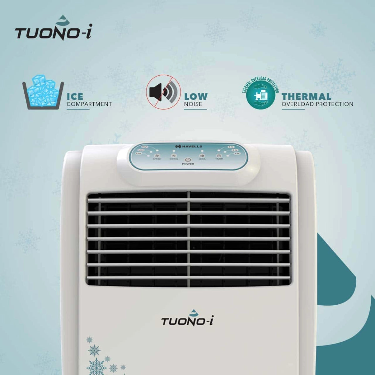 Havells Tuono Air Cooler 18 Litres with Honeycomb Pads (Dark Turquoise)