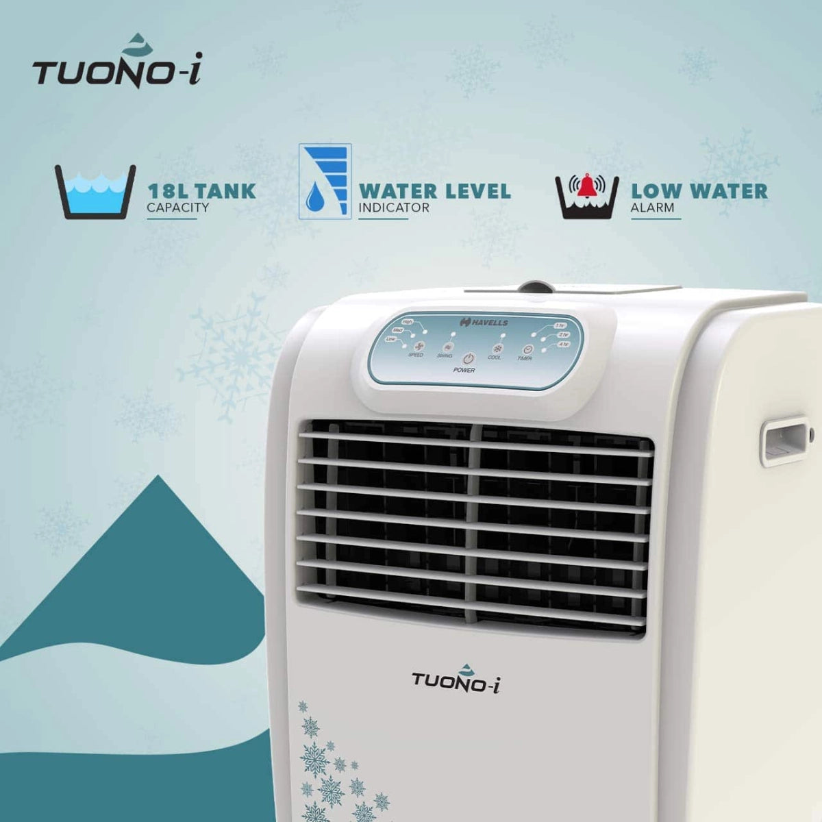 Havells Tuono Air Cooler 18 Litres with Honeycomb Pads (Dark Turquoise)