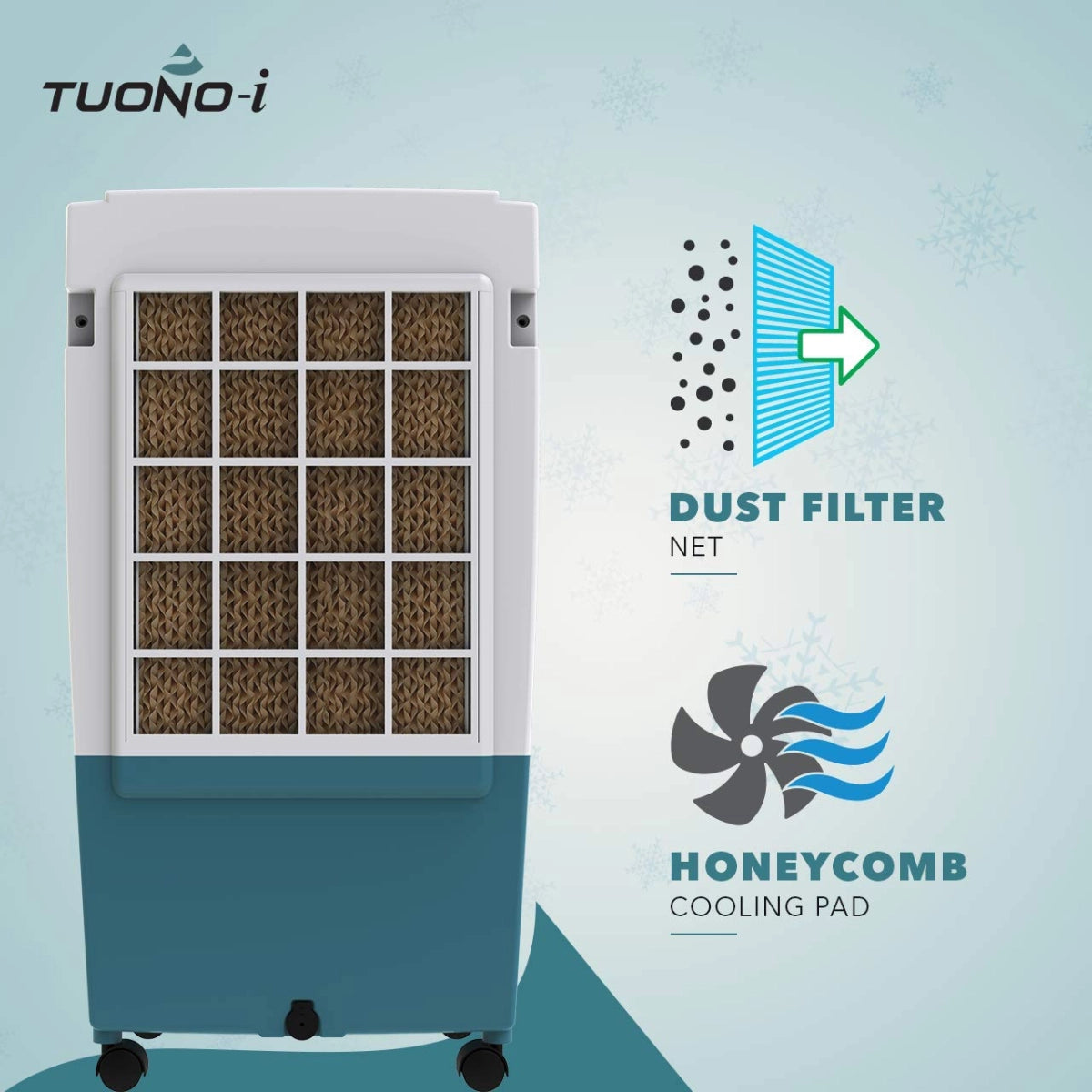 Havells Tuono Air Cooler 18 Litres with Honeycomb Pads (Dark Turquoise)