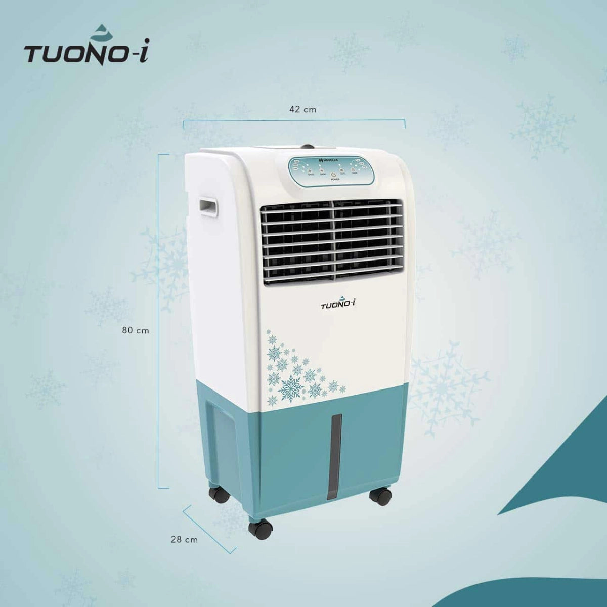 Havells Tuono Air Cooler 18 Litres with Honeycomb Pads (Dark Turquoise)