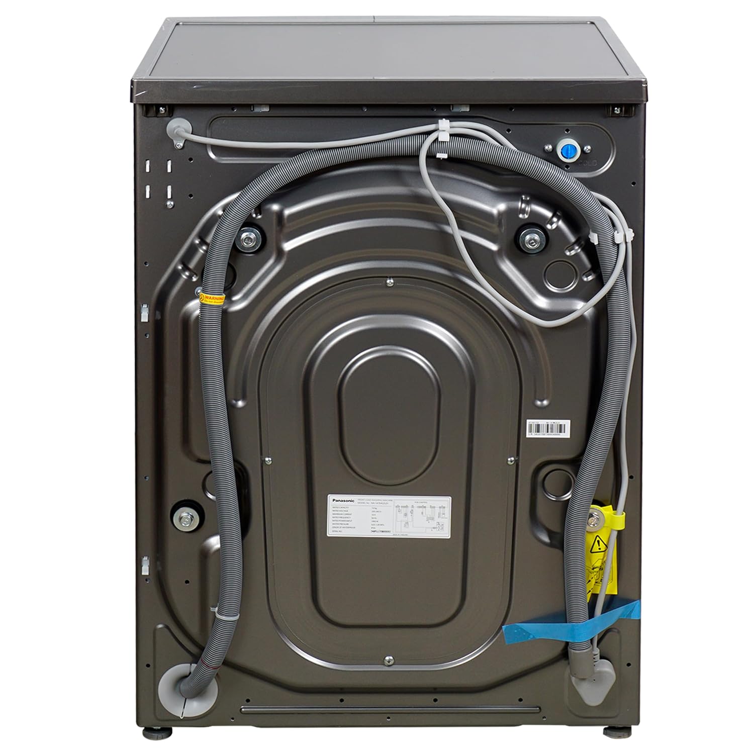 Panasonic 7kg 5-Star Inverter Fully Auto Front Load Washer w/ Built-In Heater, 15 Wash Prog, 1400 RPM (NA-147MG2L01, Dark Silver 2024)