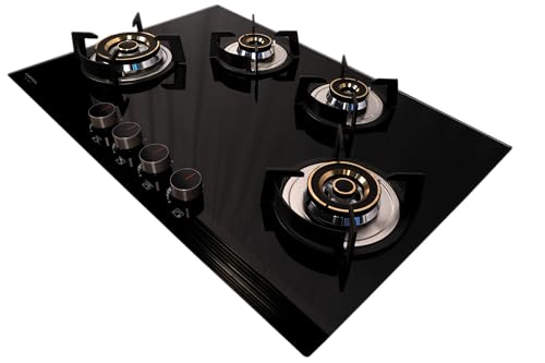 Carysil Pro Series 4 Burner Built in Glass Hob 78 cm