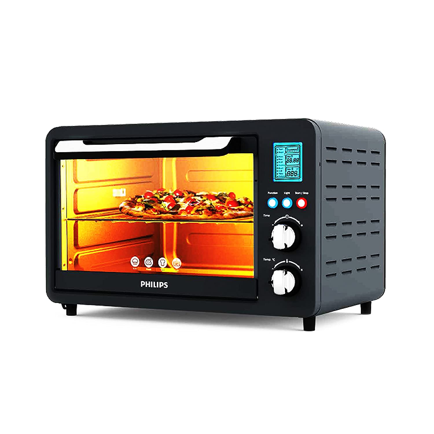 Philips OTG Oven Toast Grill 25L with Opti Temp Technology - HD6975/00, black