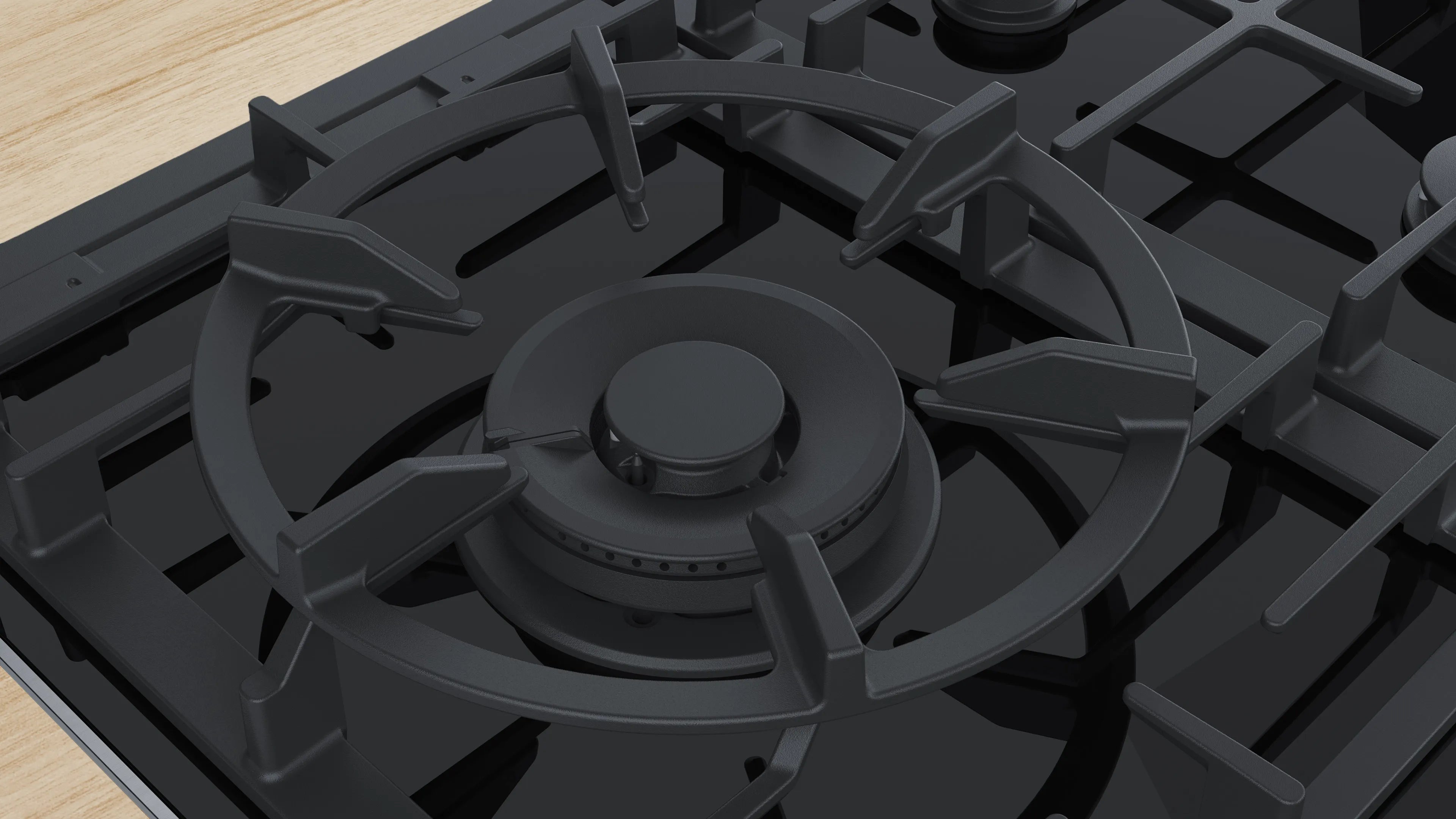 Bosch PRS9A6D70I Series 8, Gas hob, 90 cm, Ceramic,  Black