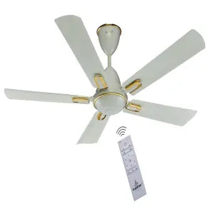 Jupiter Zphyr 5 Blades Fan With BLDC Motor (1200 mm) Ceiling Fan Remote Controlled (Royal Ivory)