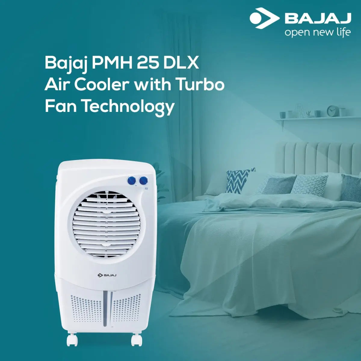Bajaj PMH 25 DLX 24L Personal Air Cooler White