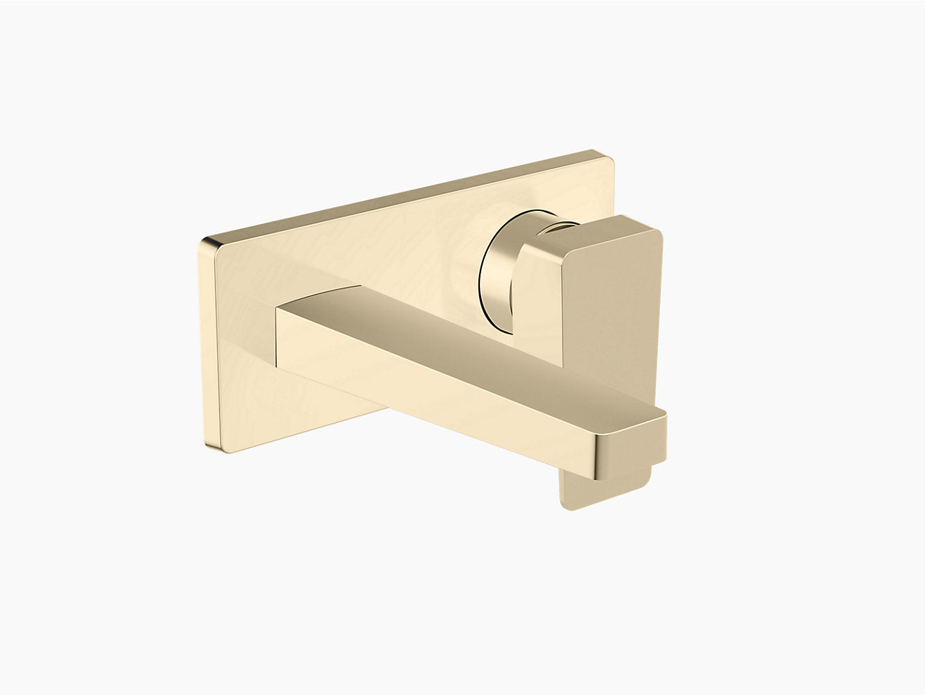 kohler K-22540IN-4ND-AF Wall mount single-control basin faucet without drain in french gold