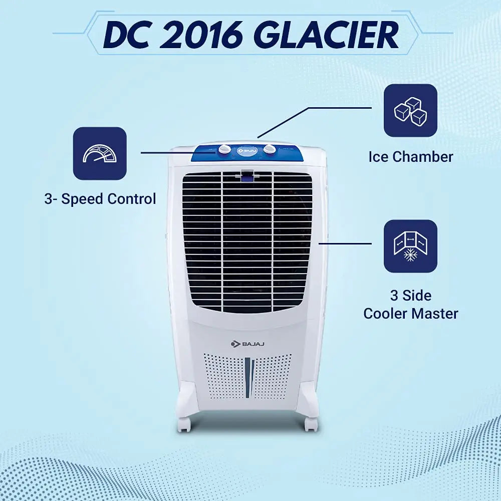 Bajaj DC2016 67L Desert Air Cooler with DuraMarine Pump White