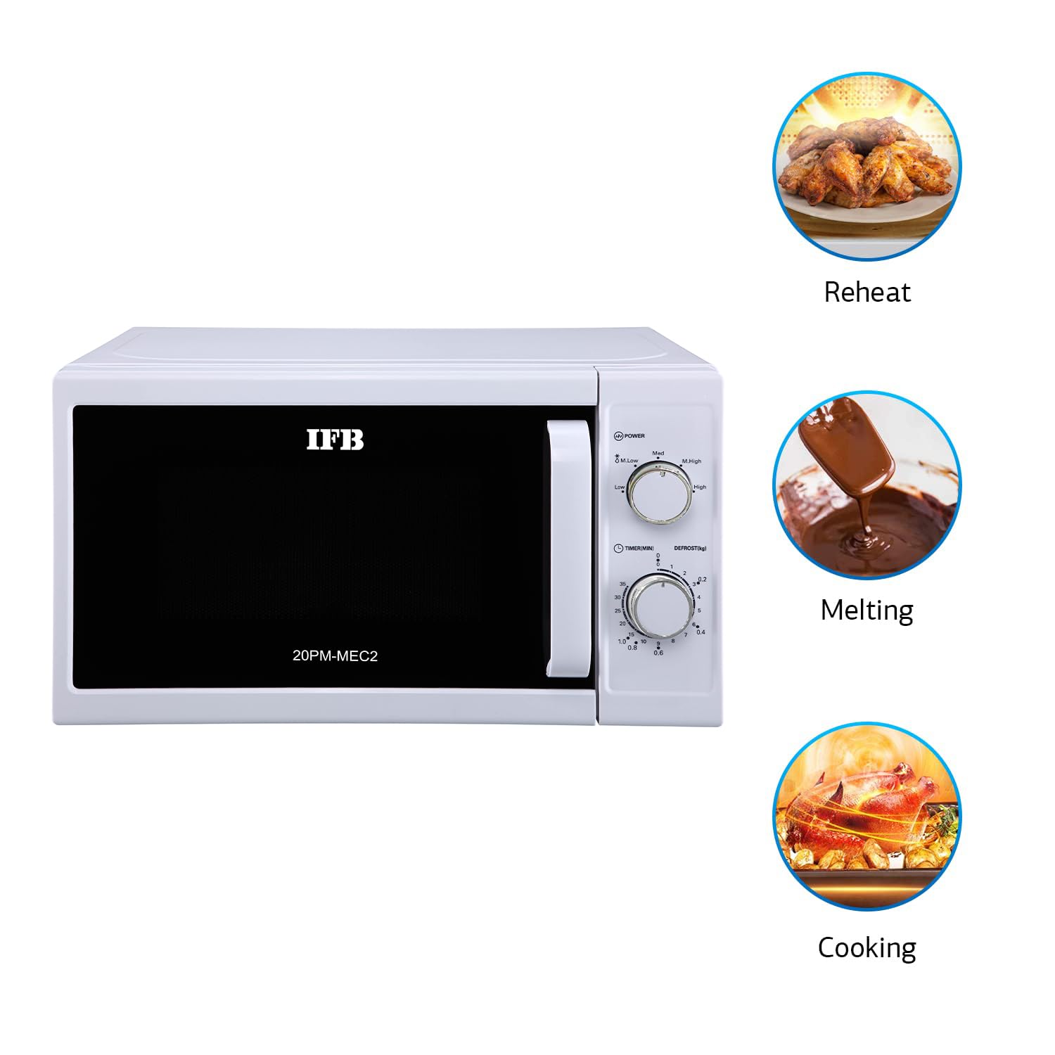 IFB 20 Litre Solo Microwave Oven (20PM-MEC2) White