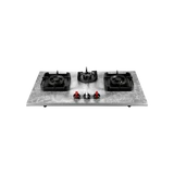 MARMOR 823-3 Full Brass Built-in Hob: High Efficiency Burners