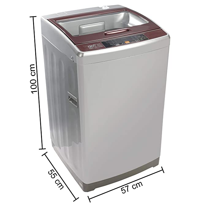 Haier 7.5 kg Fully-Automatic Top Loading Washing Machine (HWM75-707NZP, Silver Grey)