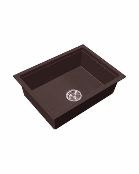 Eurodomo eurostone 610-42 dark brown sink