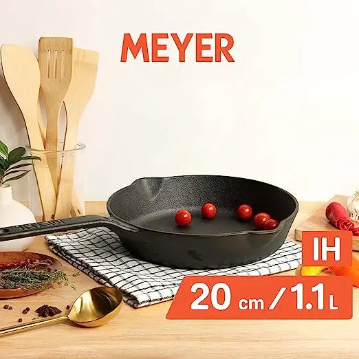 Meyer Cast Iron Skillet 48121 20cm Black