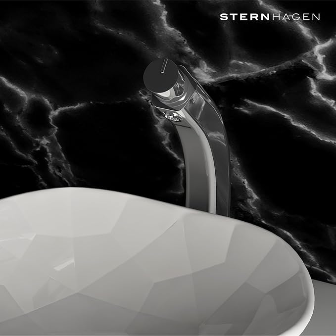 Sternhagen Pent SH60001 Chrome Single Lever Tall Basin Mixer - Sleek and Stylish
