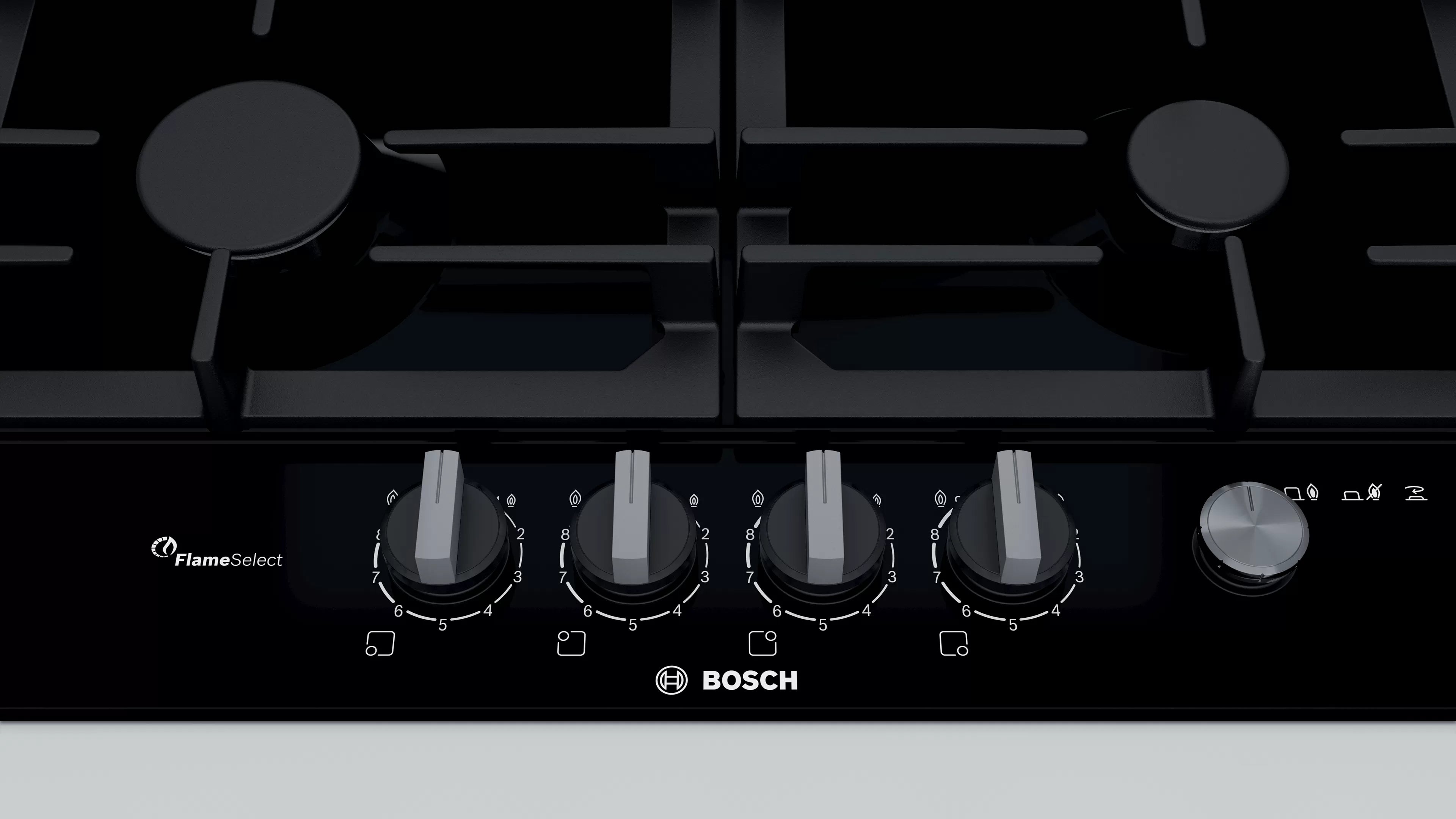 Bosch PCH6A6M90I Series 6 Gas hob 60 cm Black