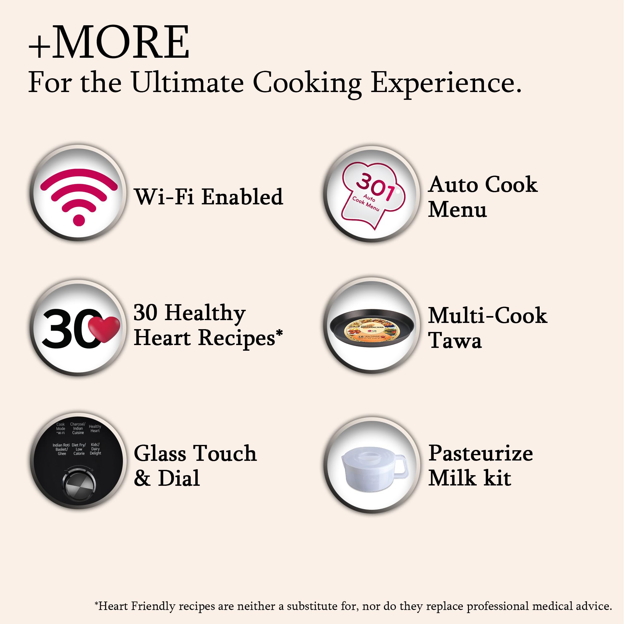 एलजी 28 एल वाई-फाई सक्षम चारकोल कन्वेक्शन हेल्दी माइक्रोवेव ओवन (MJEN286UFW, काला, डाइट फ्राई) - 2023 मॉडल