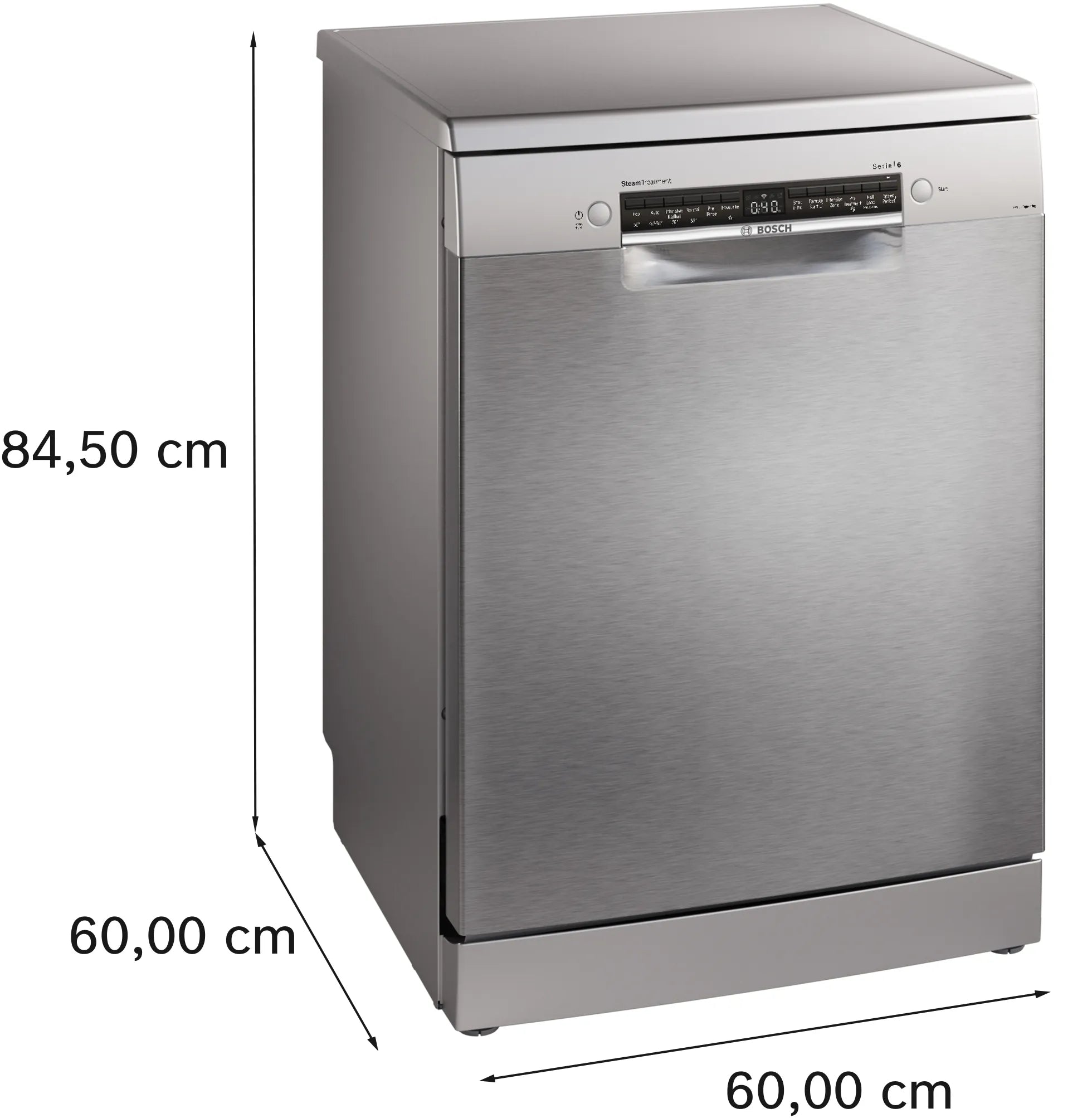 Bosch SMS6HMI00I Series 6 Bosch free-standing dishwasher 60 cm Brushed steel anti-fingerprint
