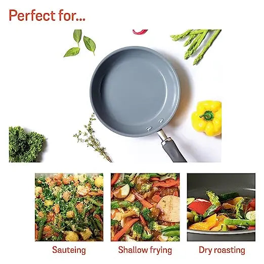Meyer Anzen Ceramic Coated Aluminium Frypan Induction Base 11459 26cm Grey