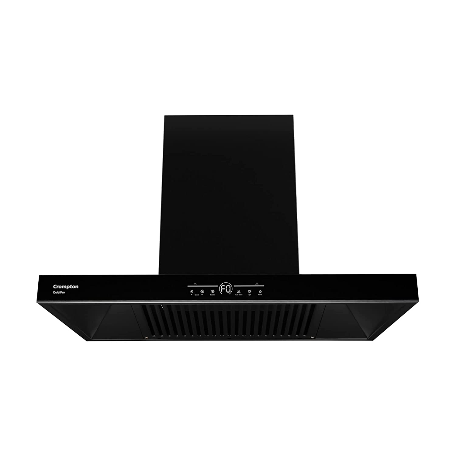 Crompton QuietPro Inverter Motor Box 75cm Chimney Filterles (Black), Free installation&Ducting kit,1390 m³/hr (CHD-QPVB75FLE-MBL)