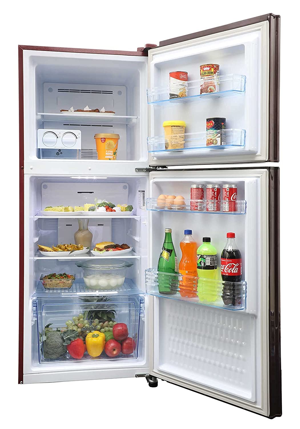 Havells-Lloyd 276 L 2 Star Refrigerator GLFF282AMWT1PB Metallic Wine
