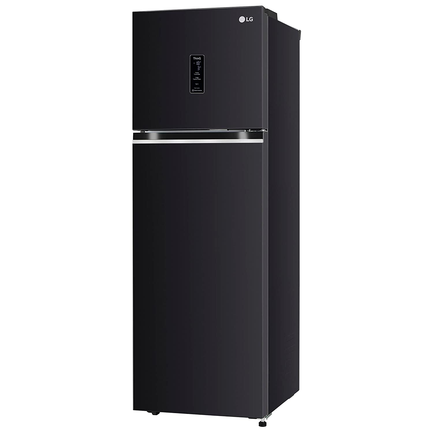 LG 272 L 3 Star Frost-Free Smart Inverter Wi-Fi Double Door Refrigerator (GL-T312TESX, Ebony Sheen, Convertible & Door Cooling+, Gross Volume – 289 Ltr.)