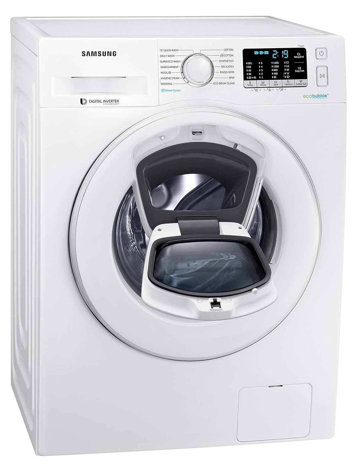 Samsung 8.0 Kg Inverter Front Load Washing Machine (WW81K54E0WW/TL, White) - Fully-Automatic, Energy Efficient