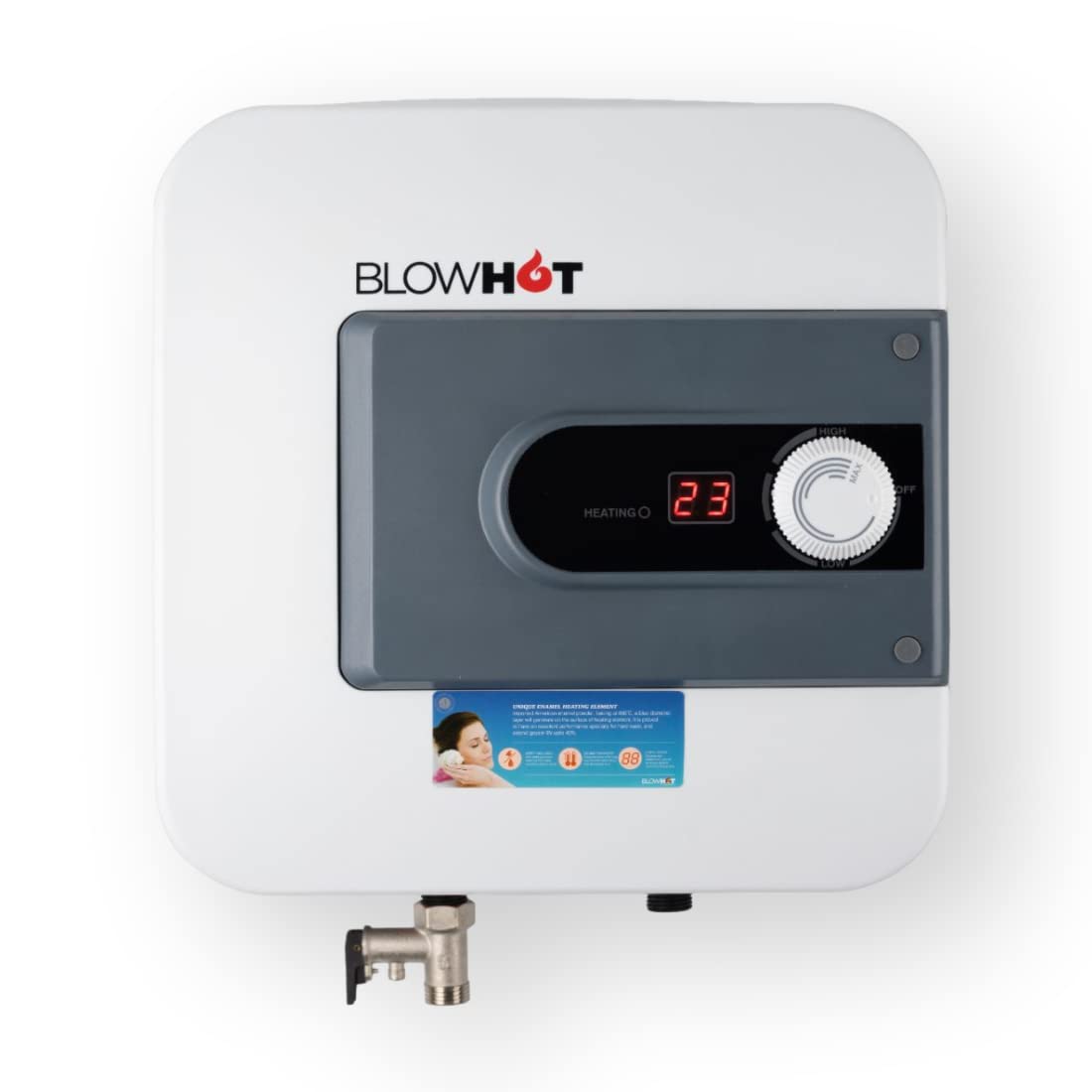 BLOWHOT 6-LTR Storage Geyser Electric Bathroom Water Heater