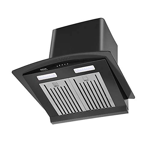 Hindware Victoria 60 Auto Clean Chimney (Black)