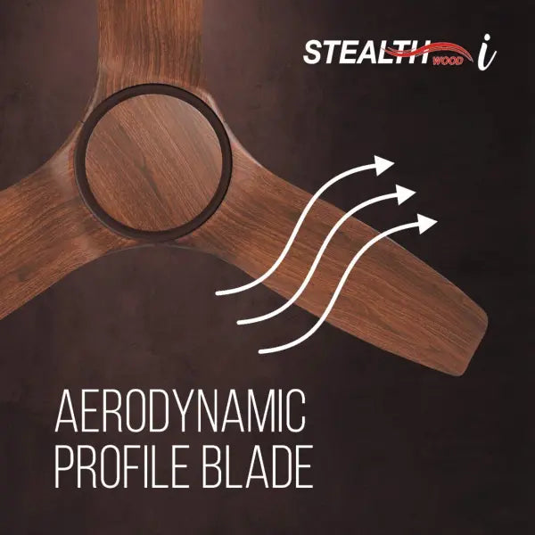 Havells Stealth Wood i 1200mm Ceiling Fan (Walnut)