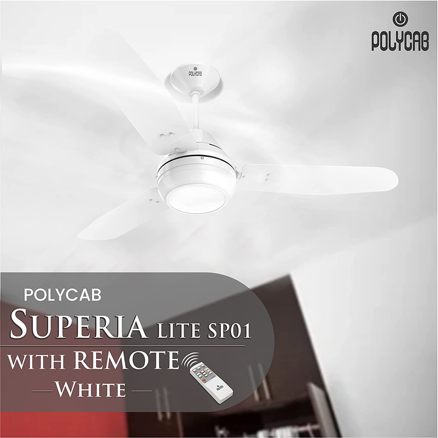Polycab Superia SP01 1200mm Ceiling Fan White