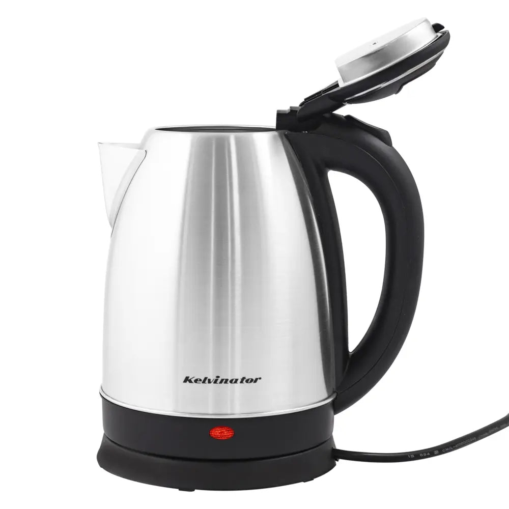Kelvinator Fabulo Electric Kettle 1.8L KEKS00118 Steel/Black