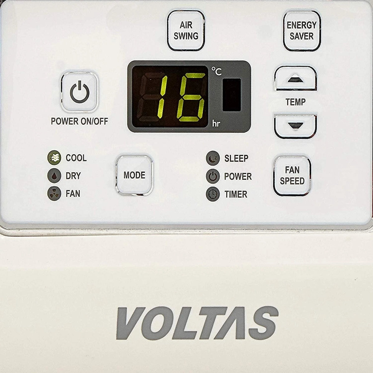 Voltas 1 Ton 5 Star Window AC (Copper, 125 DY/125 DZA, White)