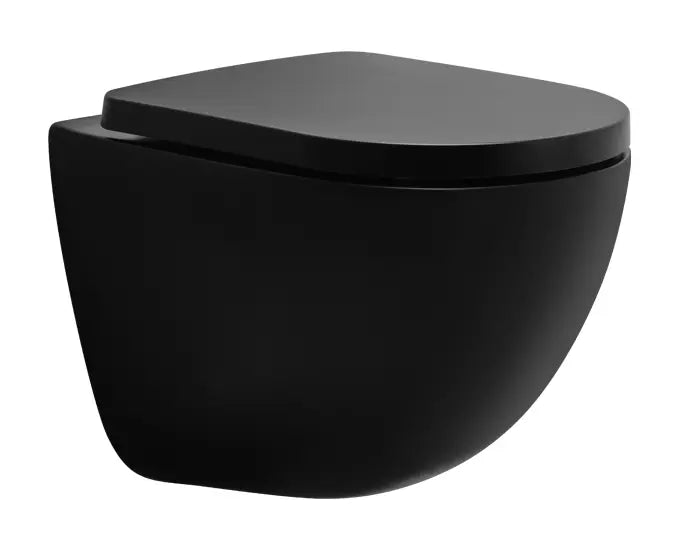 Cera S1044144MB Carnival Rimless Matt Black 510x365 mm Wall Hung EWC