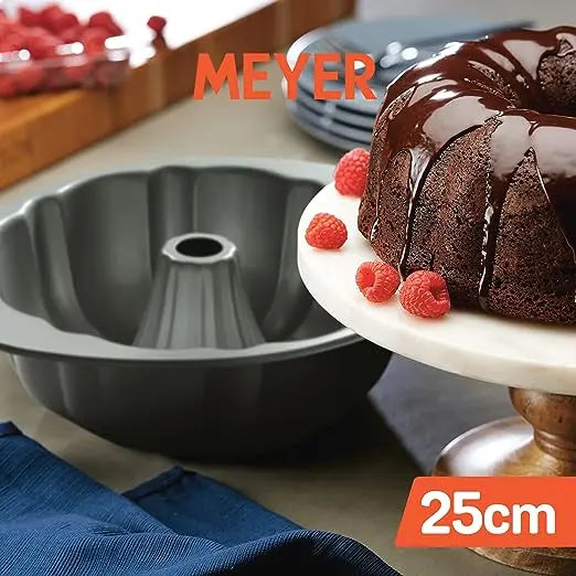 Meyer Bakemaster Non Stick Fluted Mold 47342 25cm Grey