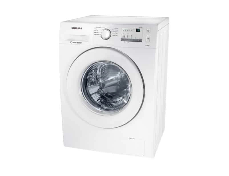 Samsung 8 kg Fully-Automatic Front Loading Washing Machine (WW80J3237KW/TL, White)